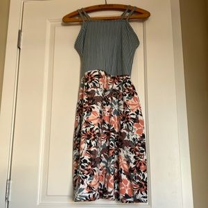 NWT dress by PACT. Organic cotton. Fit & flare strappy dress, size M.